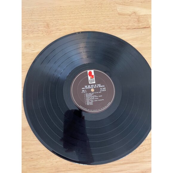 The Big Hits Of 1965 Vinyl Record Hugo Winterhalter & His Orchestra KS 3429 Albu - Picture 3 of 4